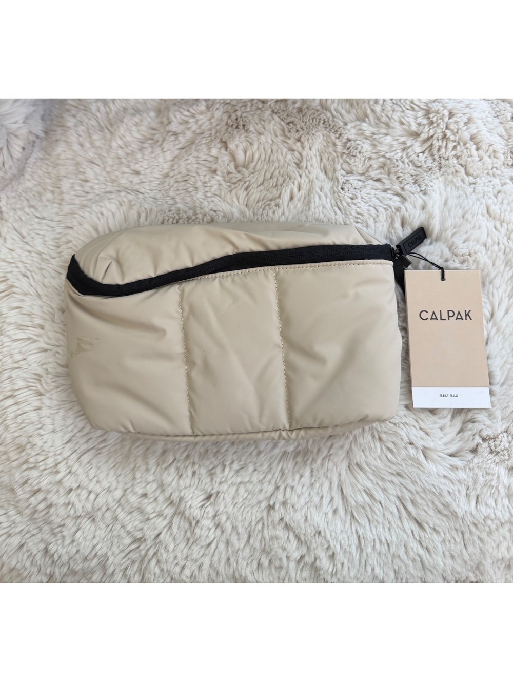 CALPAK Oatmeal Belt Bag bum bag New with Tags crossbody puffy trendy casual